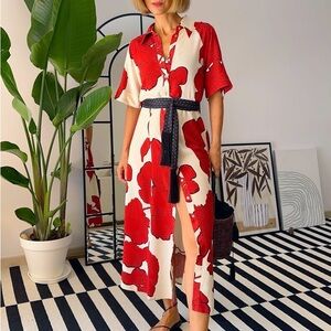 H&M Floral Midi Dress